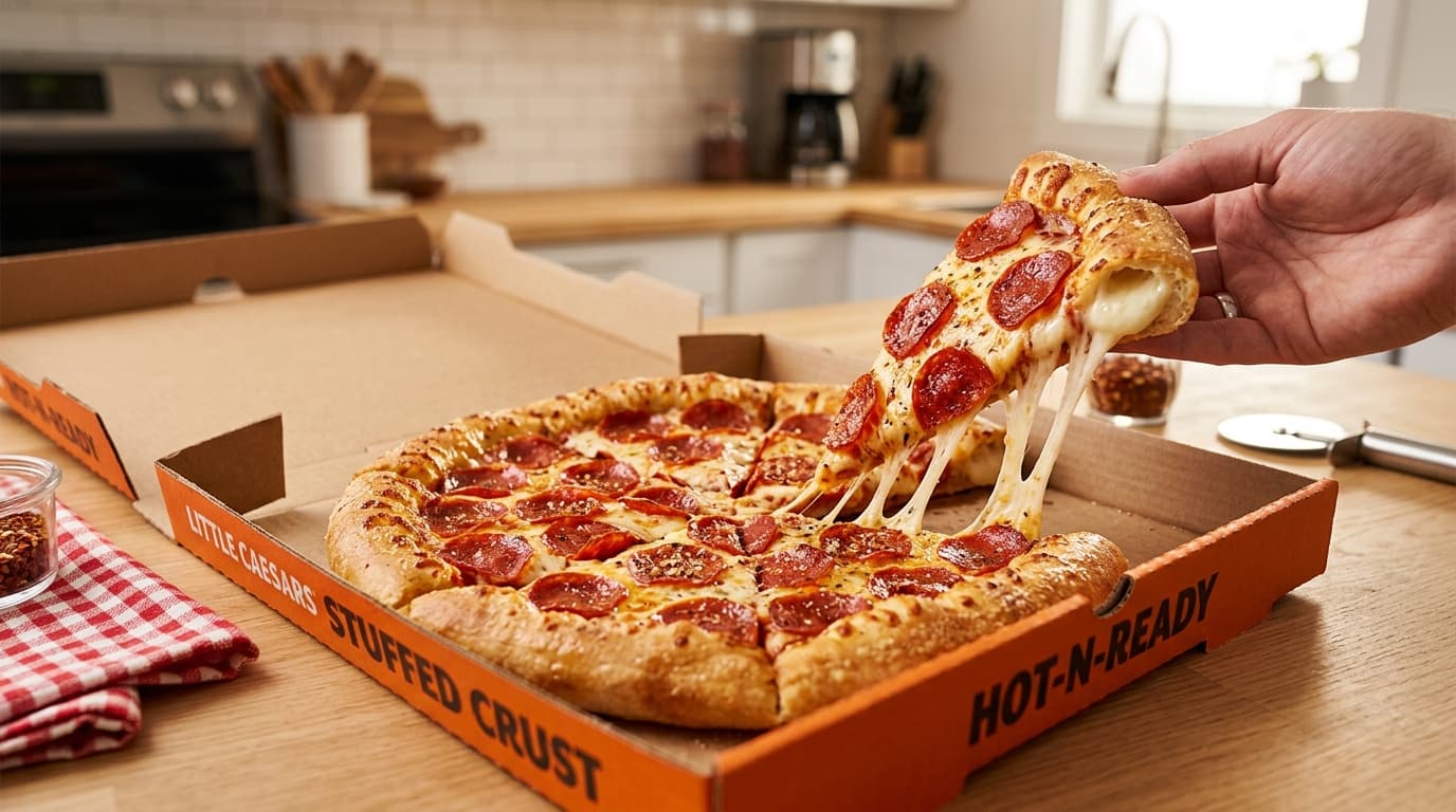 Little Caesars Stuffed Crust Pizza: Price, Calories, Slices & Review